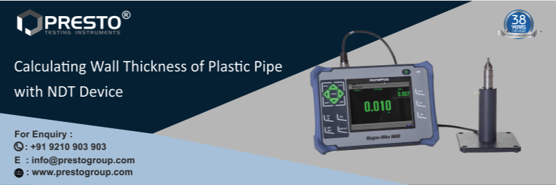 Calculating Wall Thickness of Plastic Pipe with NDT Device